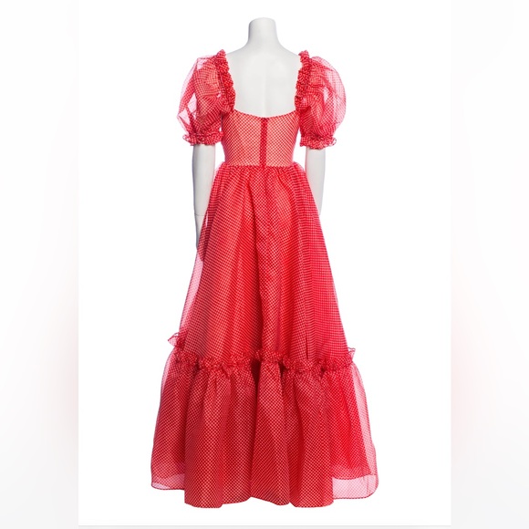 SELKIE Red Gingham Ritz Dress with Tags Size Medium - Picture 3 of 3